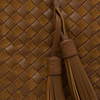 BOLSA SHOPPING TOTE TRESSÊ CAMURÇA CAVIAR AVELÃ
