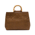 BOLSA SHOPPING TOTE TRESSÊ CAMURÇA CAVIAR AVELÃ