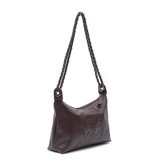 BOLSA DAYSE CROSSBODY PEQUENA EM COURO SOFT EXPRESSO ONIX