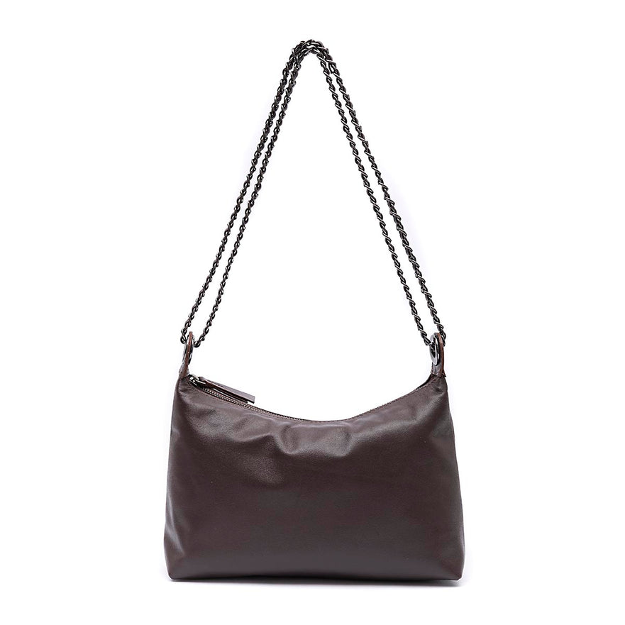 BOLSA DAYSE CROSSBODY PEQUENA EM COURO SOFT EXPRESSO ONIX