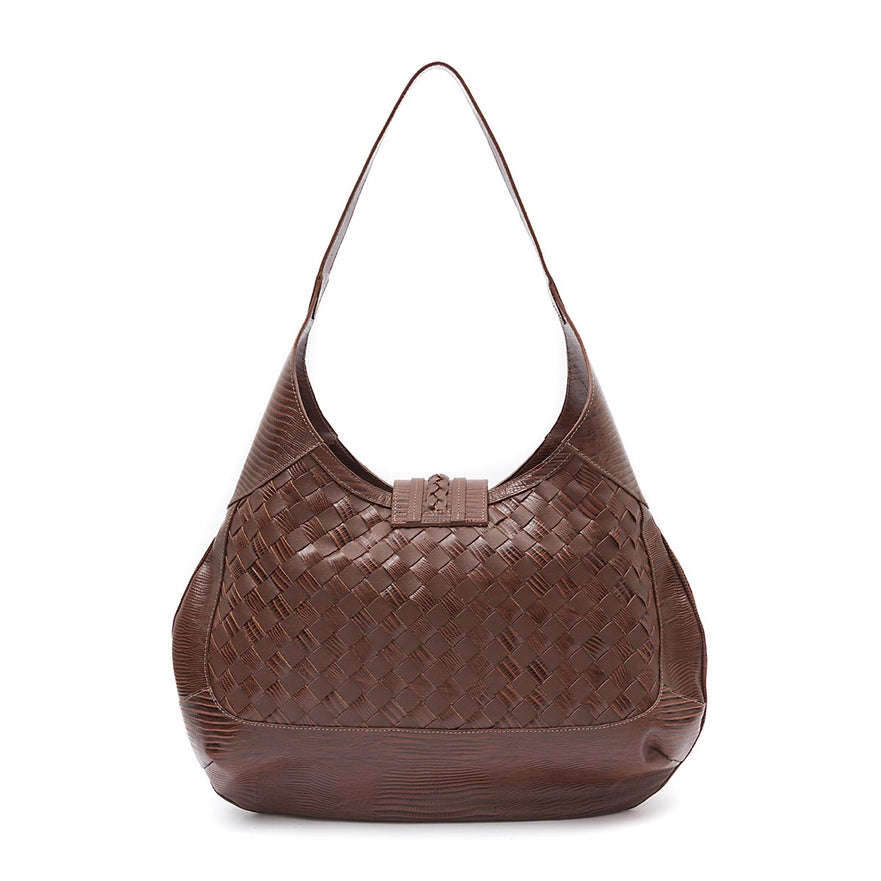 BOLSA HOBO TRESSÊ LIZARD SOFT PINHÃO