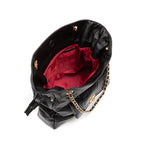 BOLSA MAXI TOTE DAHLIA COURO CAIMAN PRETO OURO