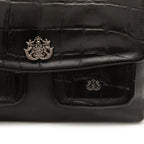BOLSA FLAP DAHLIA MULTIPOCKTS CAIMAN PRETO