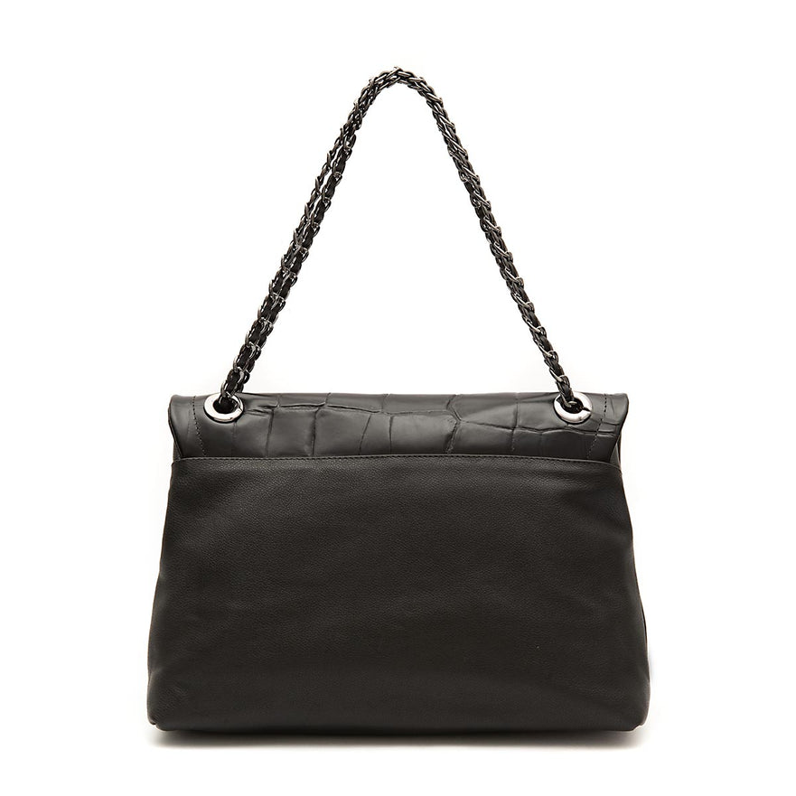 BOLSA FLAP DAHLIA MULTIPOCKTS CAIMAN PRETO