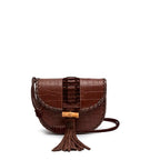 BOLSA BOX ZAIRA NEW CROCO BROWNIE