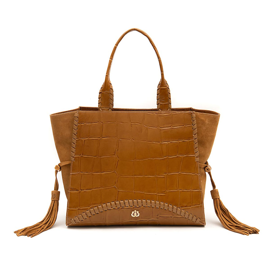 BOLSA TOTE ZAIRA CAIMAN MEL