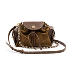 BOLSA CROSSBODY ANNE MARIE CAMURÇA MASCAVO
