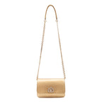 BOLSA CARTEIRA FOREVER IN LOVE LIZARD OURO COM FECHO CRISTAL/ OURO