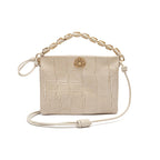 BOLSA CROSSBODY CINDY LOCKER MARSHMALLOW COURO