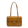 BOLSA TOTE FLAP SIENNA MÉDIA COURO AÇAFRÃO