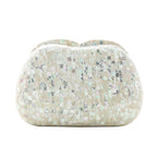 BOLSA CLUTCH MADREPÉROLA  ABAULADA MADRECLARA