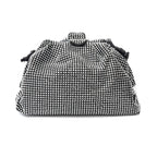 Bolsa Mini Pouch Em Cristais Preto