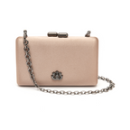 BOLSA CLUTCH EVA EM CETIM FENDI ONIX