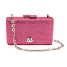 BOLSA CLUTCH EVA EM CRISTAIS PINK OURO