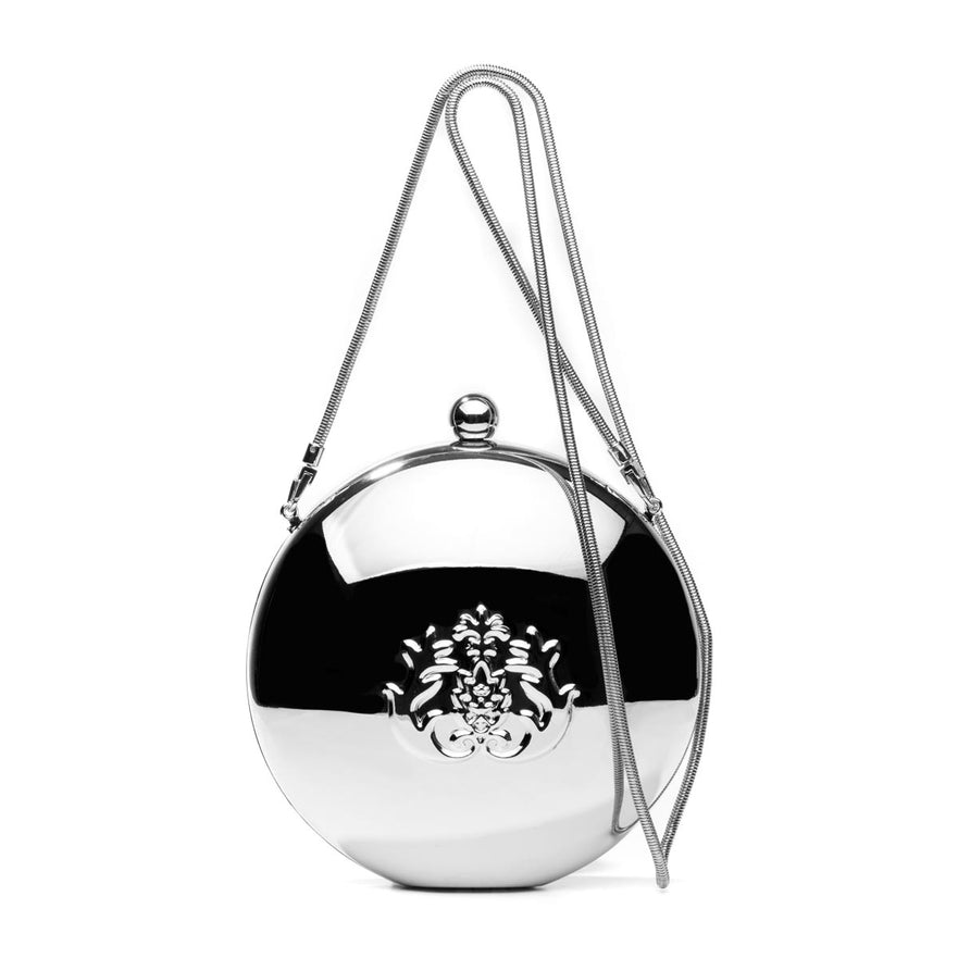 CLUTCH MAXI ESFERA PRATA