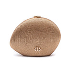 Domed Crystal Clutch Gold