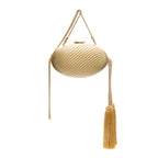 CLUTCH OVAL METAL OURO