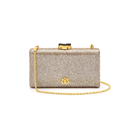 CLUTCH EVA FECHO CRISTAL BRONZE