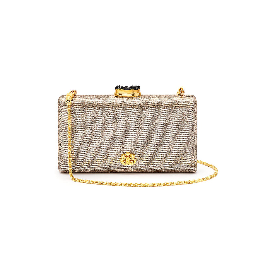 CLUTCH EVA FECHO CRISTAL BRONZE