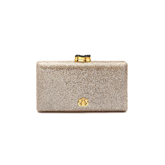 CLUTCH EVA FECHO CRISTAL BRONZE