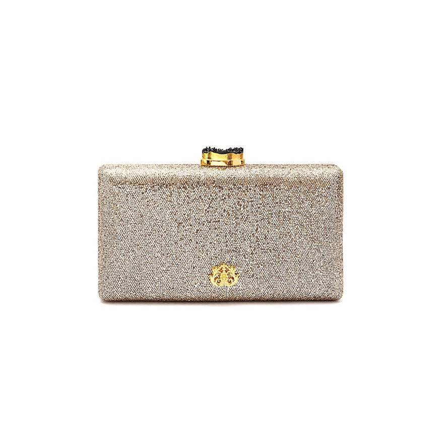 CLUTCH EVA FECHO CRISTAL BRONZE