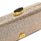 CLUTCH EVA FECHO CRISTAL BRONZE