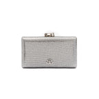 CLUTCH EVA FECHO CRISTAL PRATA