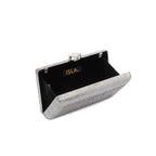 CLUTCH EVA FECHO CRISTAL PRATA