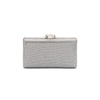 CLUTCH EVA FECHO CRISTAL PRATA