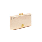 CLUTCH EVA FECHO CRISTAL OURO