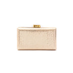 CLUTCH EVA FECHO CRISTAL OURO