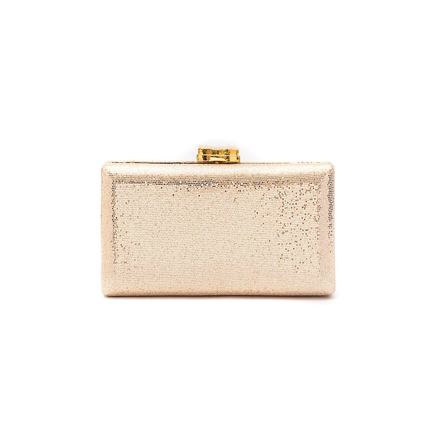 CLUTCH EVA FECHO CRISTAL OURO