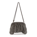 CLUTCH MALHA METALICA PRETO