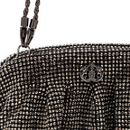 CLUTCH MALHA METALICA PRETO