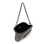 CLUTCH MALHA METALICA PRETO