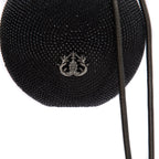 BOLSA MINI ESFERA CRISTAIS PRETA