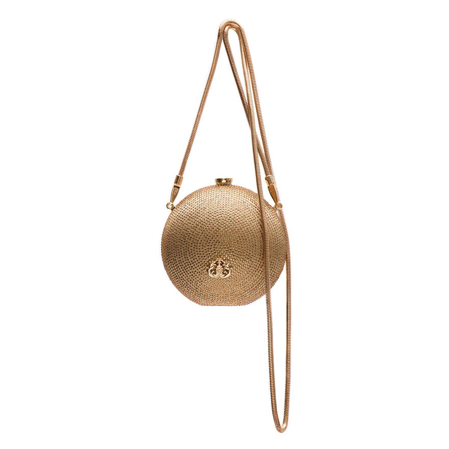 MINI ESFERA CRISTAIS OURO