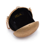 MINI ESFERA CRISTAIS OURO