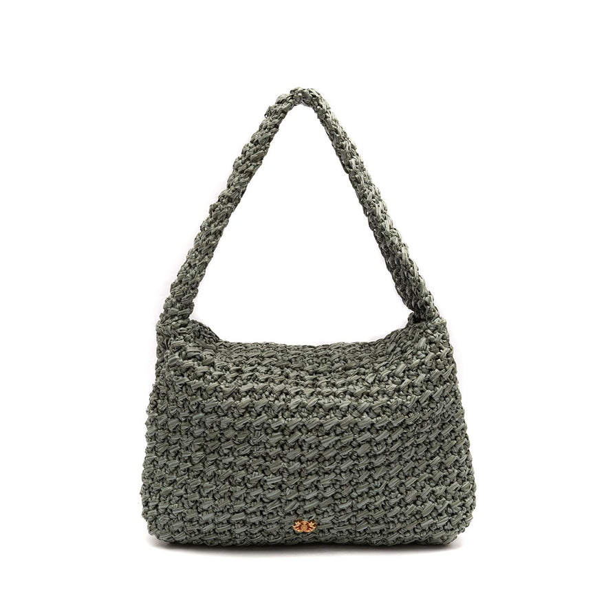 BOLSA LUANNA HOBO RÁFIA JADE