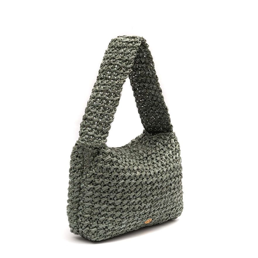 BOLSA LUANNA HOBO RÁFIA JADE