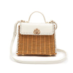SELENE TOP HANDLE RATTAN E COURO CHANTILLY