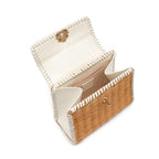 SELENE TOP HANDLE RATTAN E COURO CHANTILLY