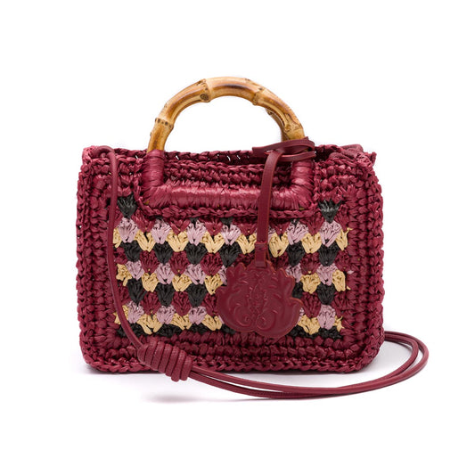 MINI TOTE CROCHÊ TRICOLOR