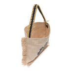 BOLSA HOBO PALHA FRANJA PALHA COR NATURAL