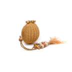 CLUTCH ESFERA RATTAN NATURAL