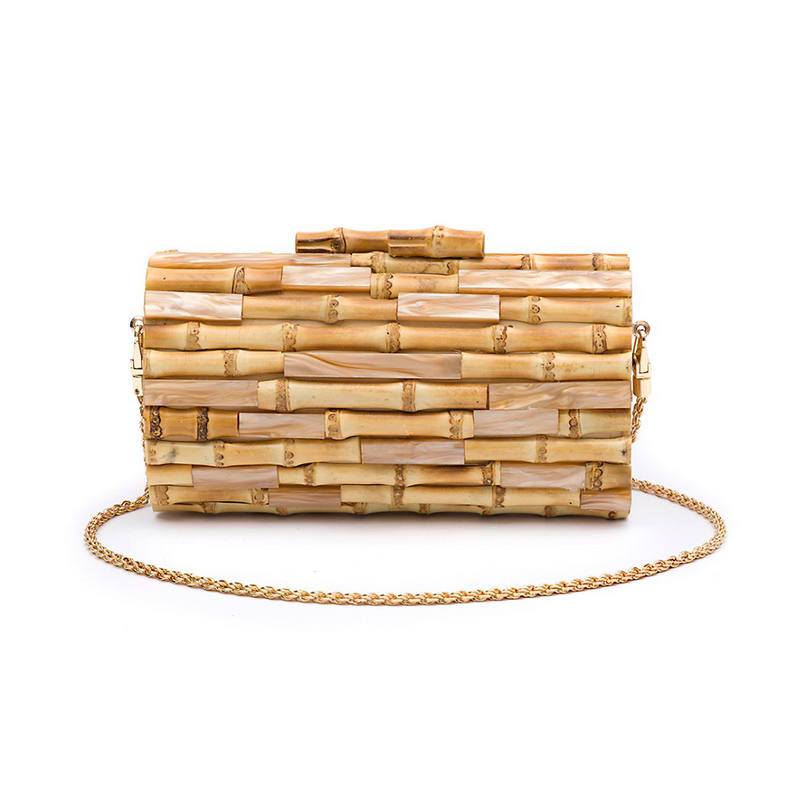 MADRECLARA Bamboo Baguette Clutch Bag