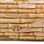 CLUTCH BAGUETE BAMBU E MADREPÉROLA
