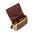 BOLSA FLAP CROCHÊ MONOGRAMA SOFT RAFIA CREME
