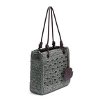 MAXI TOTE MONOGRAMA RÁFIA-SOFT EXPRESSO/RAFIA JADE