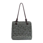 MAXI TOTE MONOGRAMA RÁFIA-SOFT EXPRESSO/RAFIA JADE
